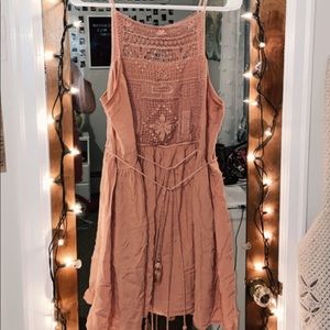 orange entro dress